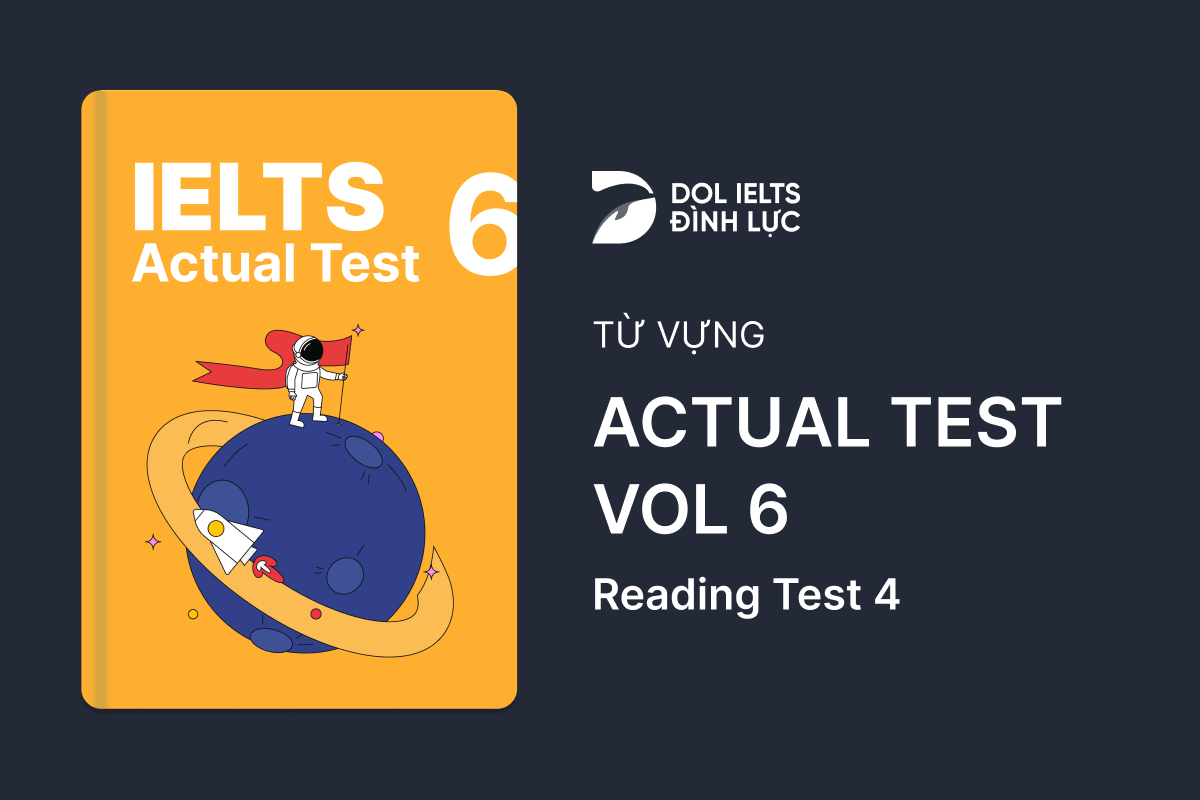 Từ Vựng IELTS Online Test Actual Test 6 - Reading Test 4