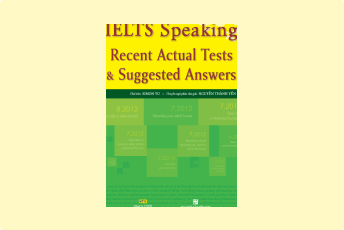 Download IELTS Speaking Recent Actual Tests book (PDF version + review)