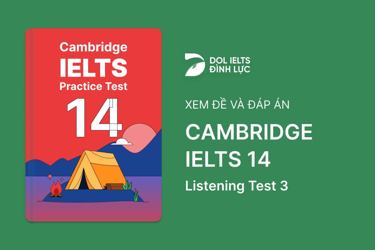 ielts 14 listening test 3 pdf